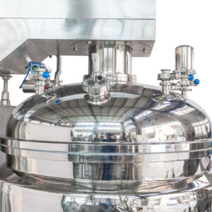 Vacuum emulsifying mixer main pot