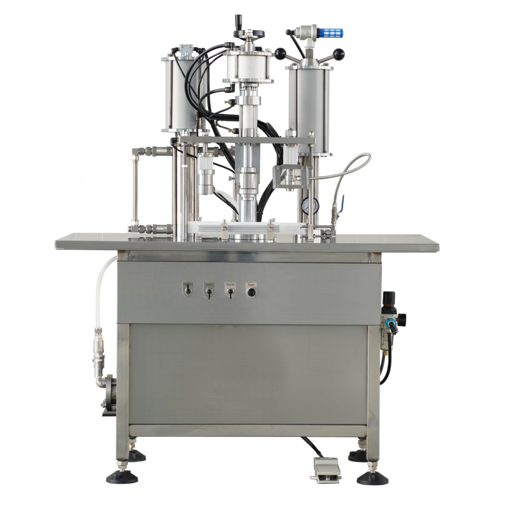 aerosol filling machine