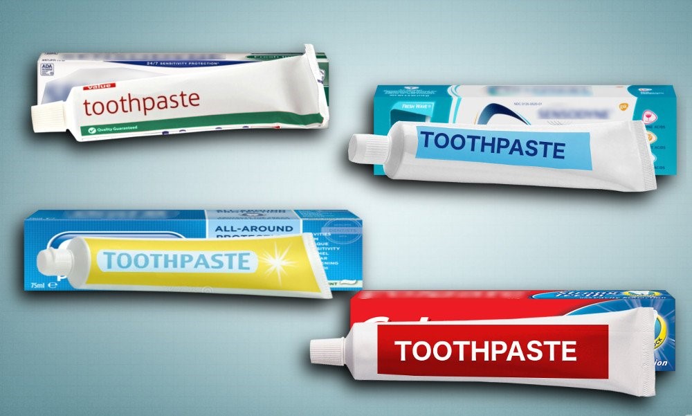 Different Colors of Toothpastes