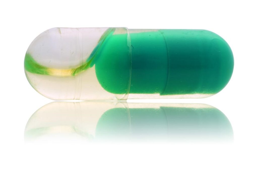 Liquid capsule along with small size capsule