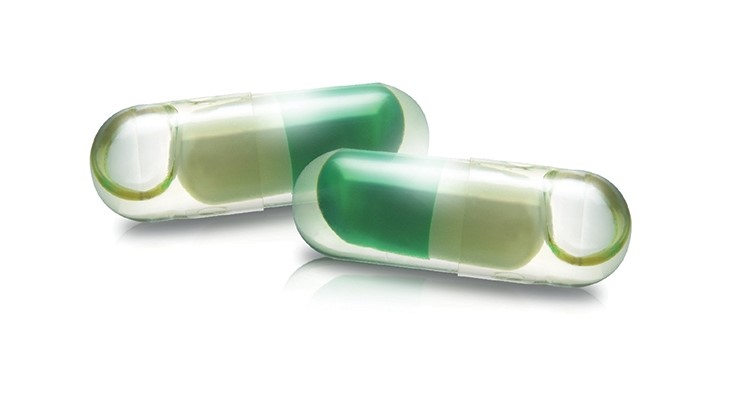 Liquid & small capsule inside Large Capsule