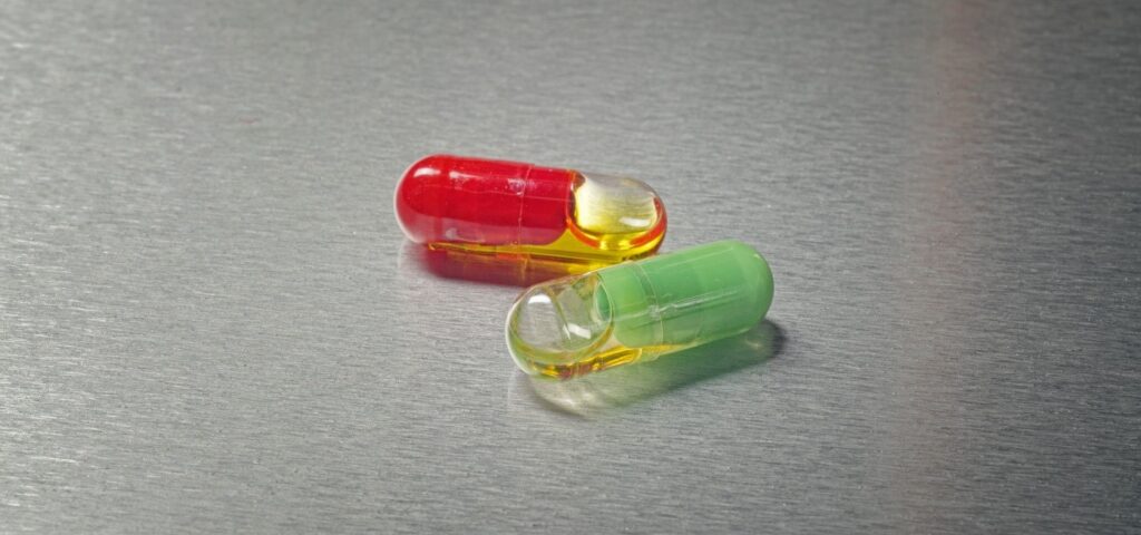 Locked Capsules with liquid inside