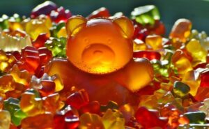 Texture Of Gummy Bear Candy