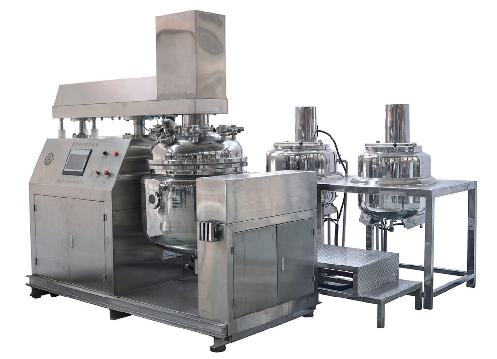 vacuum emulsifying mixer bottom homogenizer