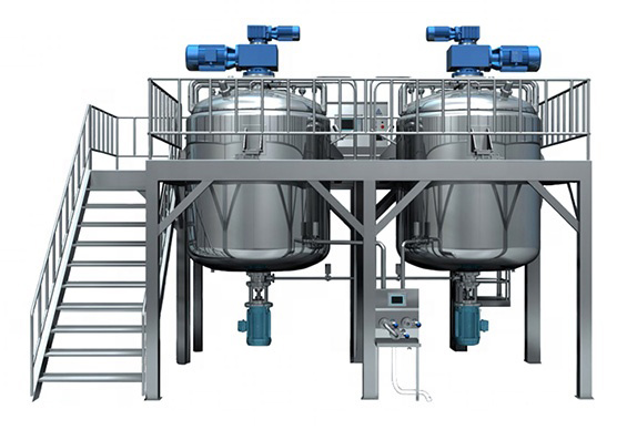 vacuum emulsifying mixer fixed type