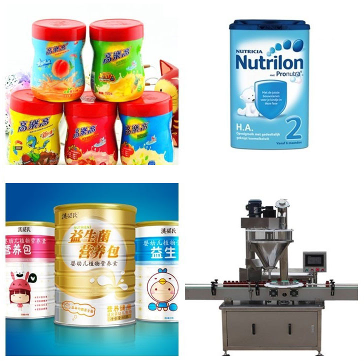 Different packing packets and containers along with machine