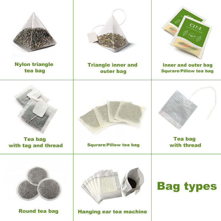 Tea bags types