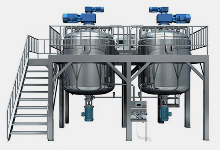 Fixed Homogenizer Vacuum Emulsifying Mixer