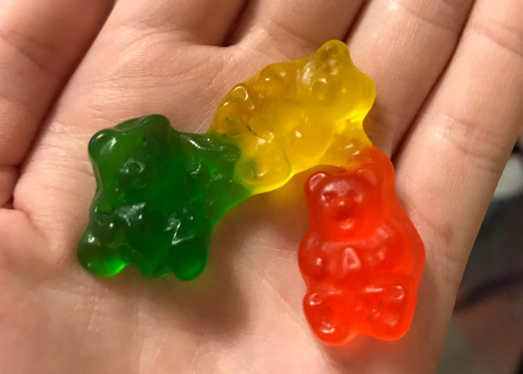 Adhesive nature of gummies