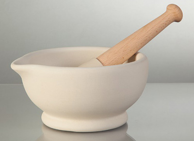 porcelain mortars and pestles