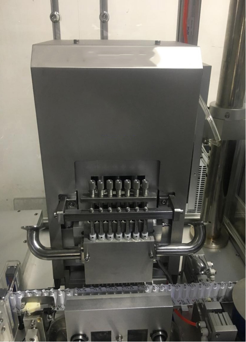 filling part of suppository filling machine