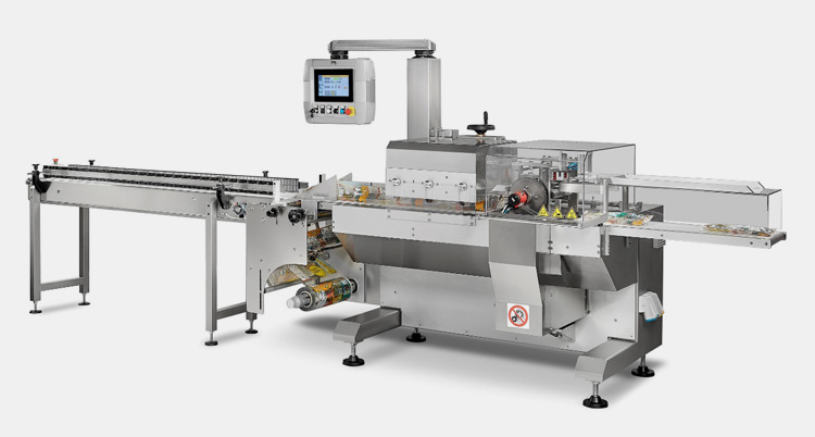 Horizontal form fill and seal machine