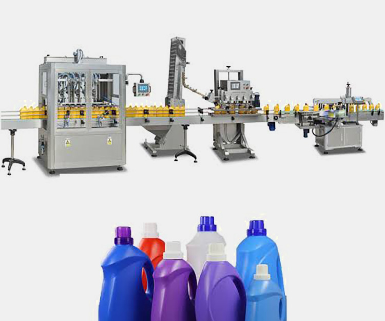 Liquid-Detergent-Bottles-Filling-and-Capping-Machine
