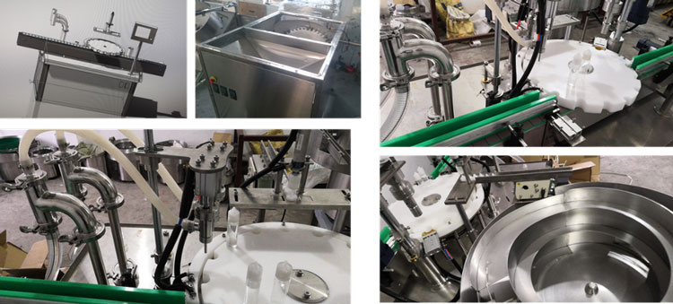 Basic components of e-liquid filling machine