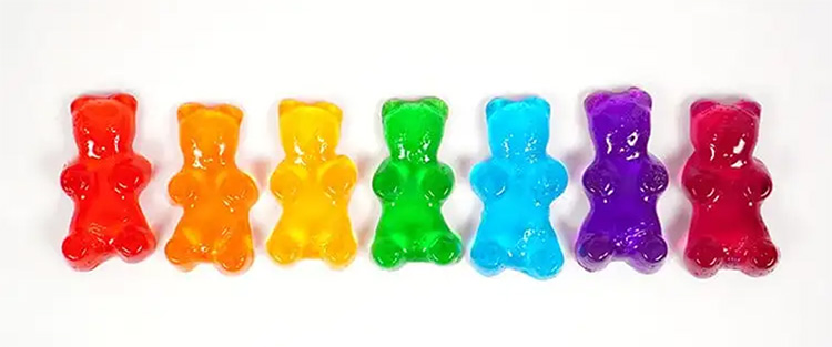 Multiple Colored Gummies