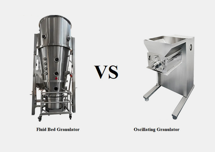 Fluid Bed Granulator and an Oscillating Granulator