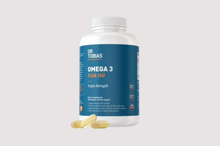 DR. Tobias Triple Strength Omega 3 Fish Oil Capsules