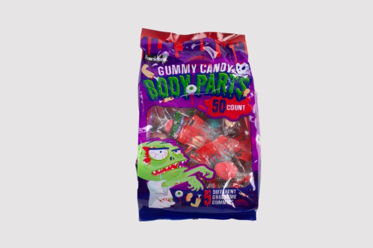 Frank Ford Gummy Body Parts Assorted Halloween Bag