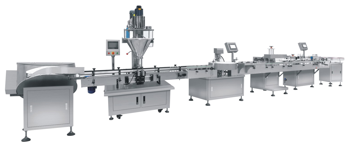 Full Automatic High Efficient Powder Weighing And Filling Production Line