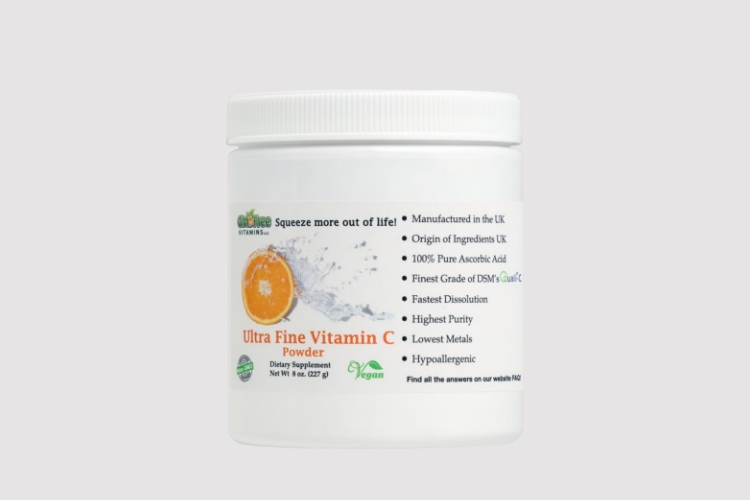 GMO Free Vitamins Ultra Fine Vitamin C Powder