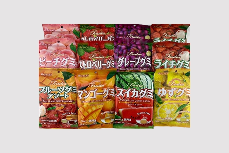 Kasugai Gummy with Real Fruit Juice Sampler Party Pack