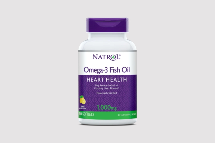 Natrol Omega-3 Fish Oil Lemon Softgels