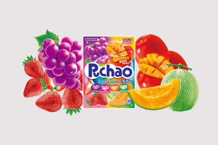 Puchao Fruit 4 Flavors Gummy Candies
