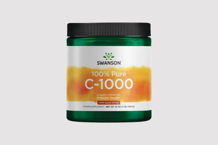Swanson Premium- 100% Pure C-1000 Powdered Vitamin C