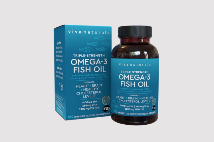 Viva Naturals Omega 3 Fish Oil Softgels