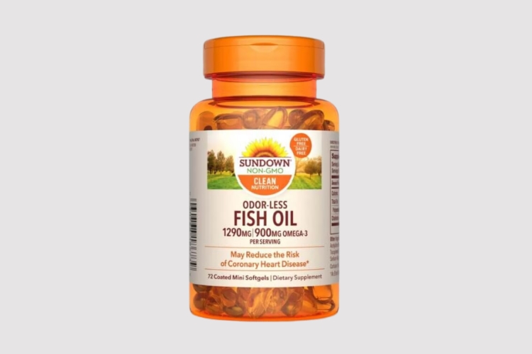 Odor-Less Fish Oil 1290 mg Mini Softgels