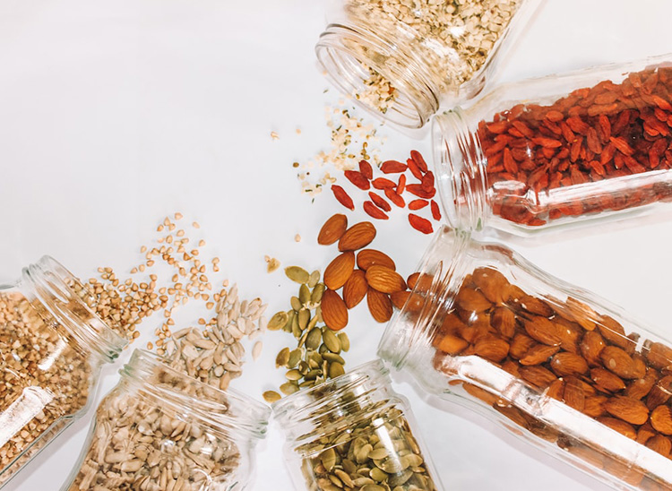 Various types of seeds