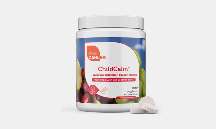 Zahler-ChildCalm,-Kosher-Fruit-Punch-Chewable-Magnesium