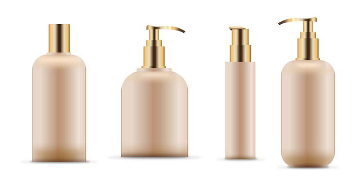 Different-size-cosmetic-bottles