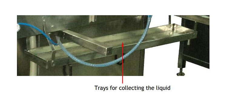 stainless-steel tray of E-liquid Filling Machines