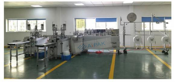 Aipak-Automatic-medical-disposable-mask-production-line-one-to-two
