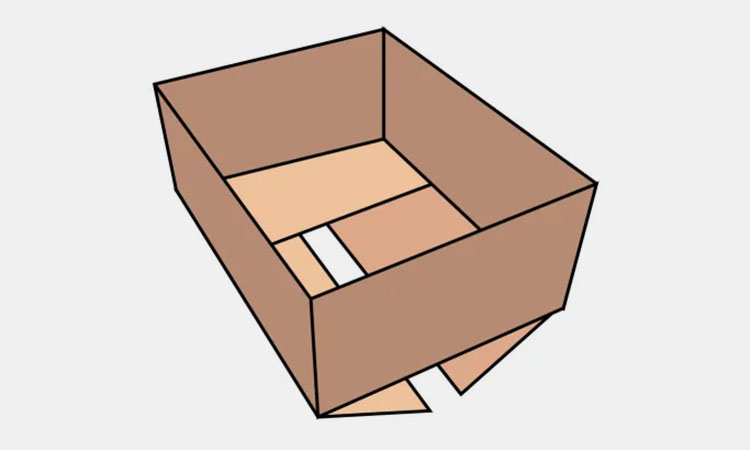 Half-slotted box