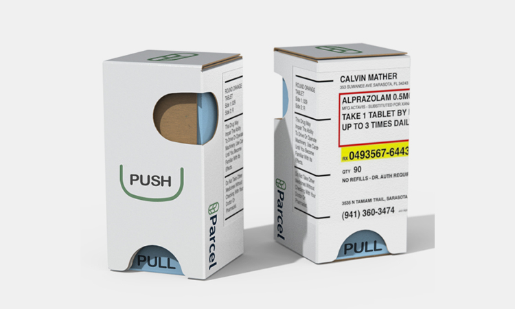 Medicine cartons with caring