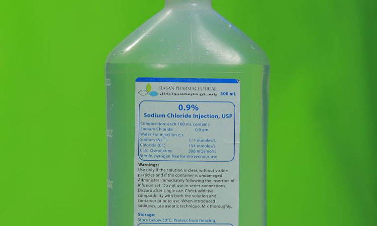 Different mixtures of Dextrose and Sodium Chloride