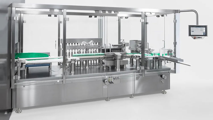 Fully automated pharmaceutical vial filling machine