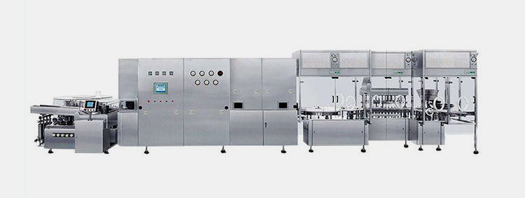 Pharmaceutical vial filling machine for liquid