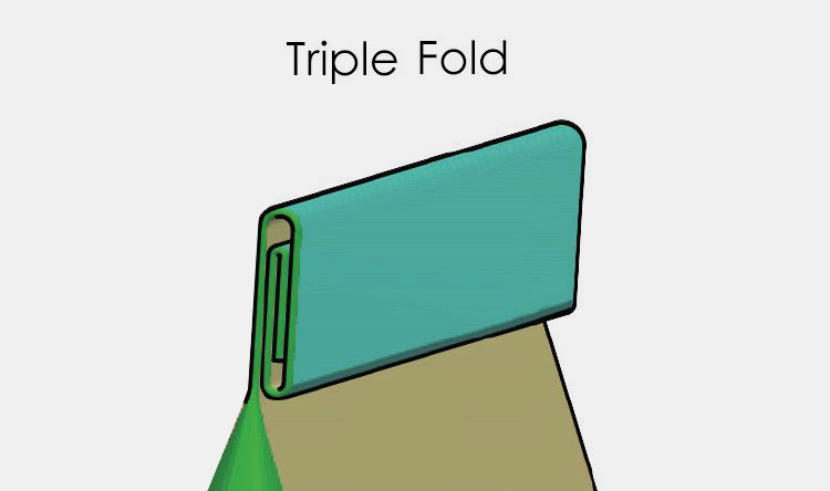 Triple fold