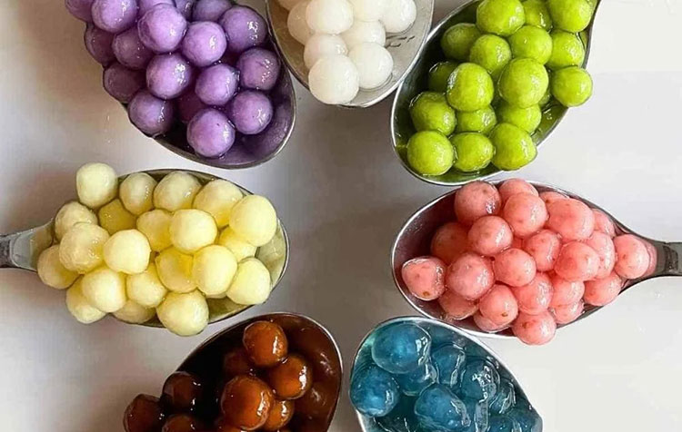 Different flavor popping boba