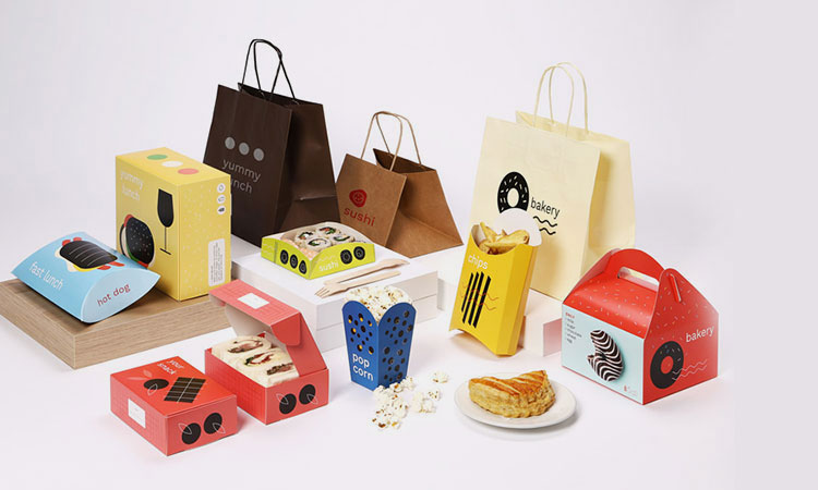 Different type of food packed