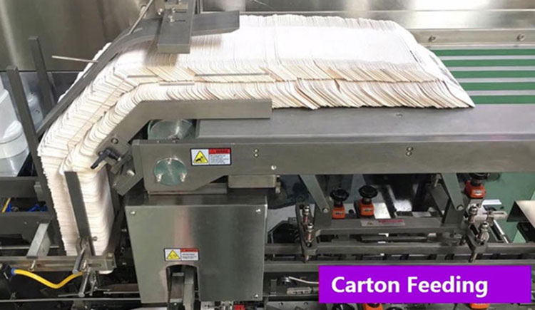 Feeding and forming of carton