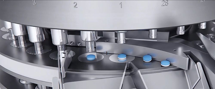 High speed rotary tablet press