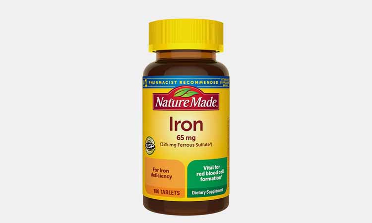 Nature Made iron tablets
