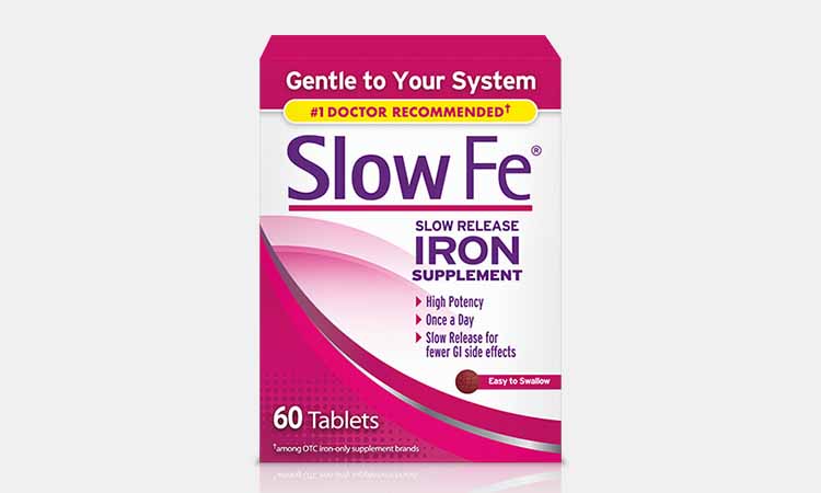 Slow release iron supplement