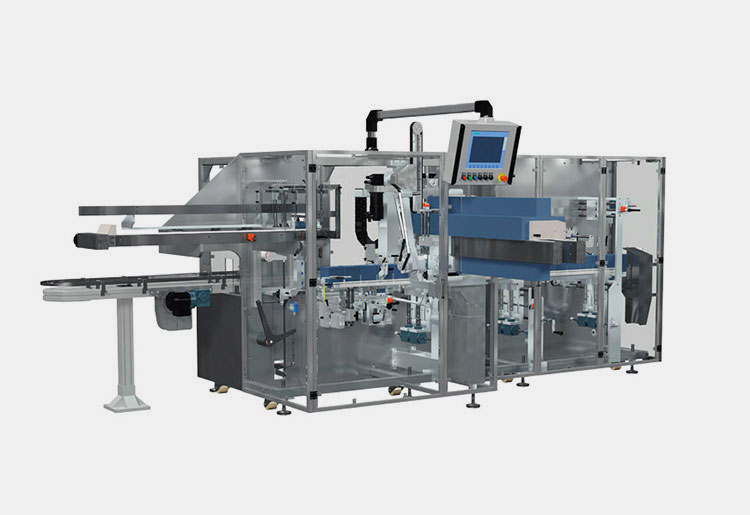 Vertical vial cartoning machine