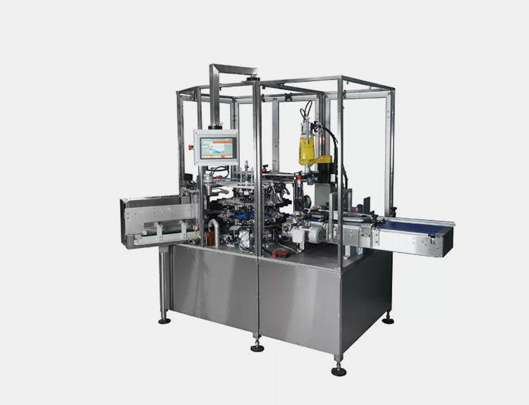 A vertical cartoning machine