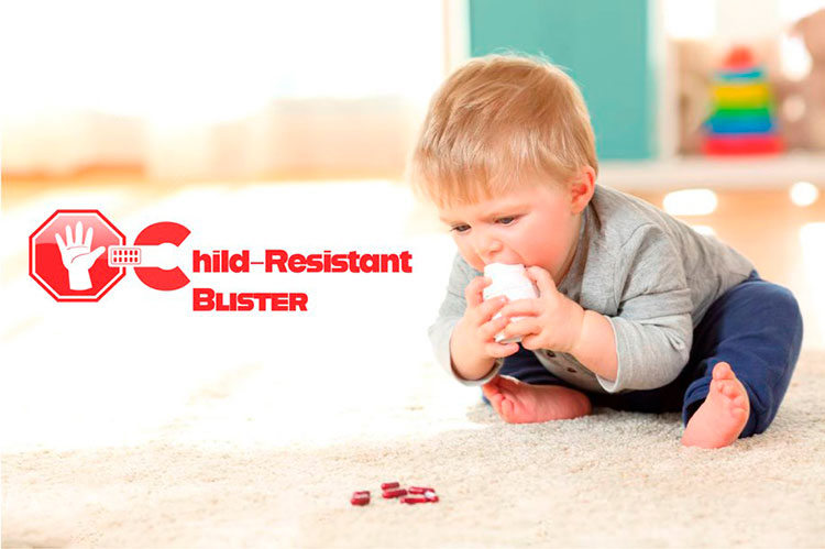 Child resistant packaging
